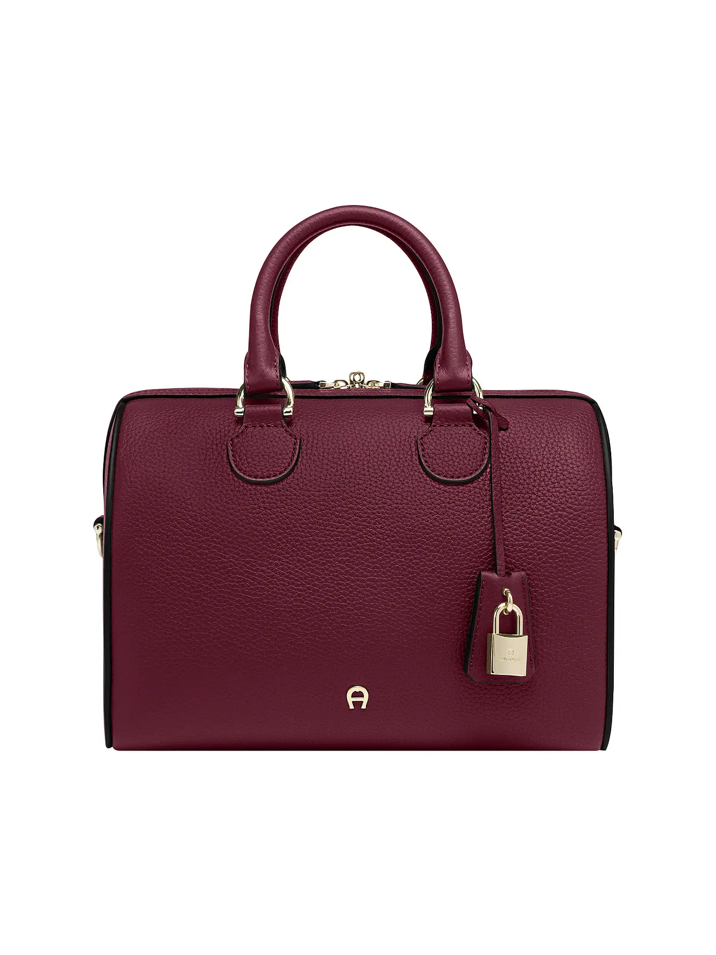 AIGNER | Ledertasche - Henkeltasche DELIA Small | dunkelrot